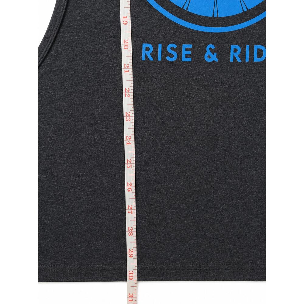 American Apparel Rise & Ride Tank Top Size M Gray - Picture 4 of 4